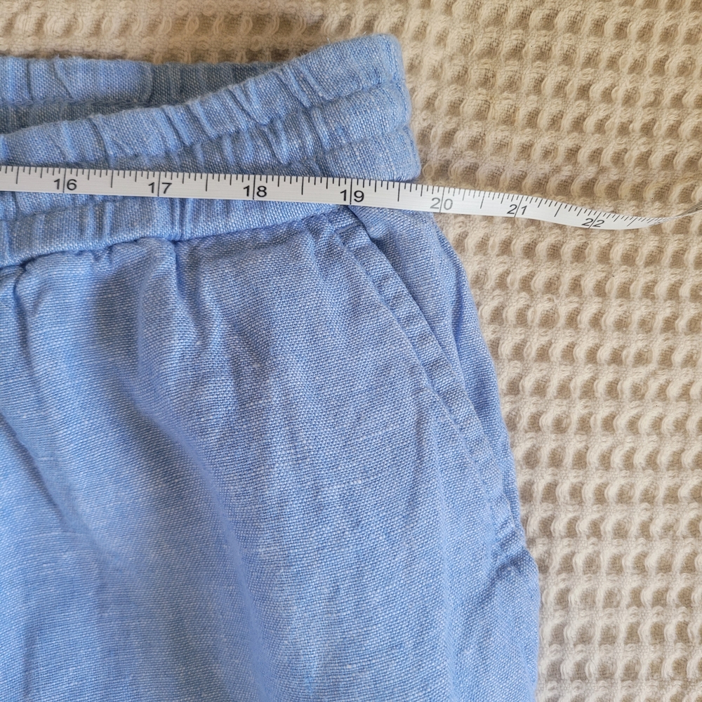 Talbots 100% Linen Sky Blue Wide Leg Pants 2XL Petite - Picture 10 of 13